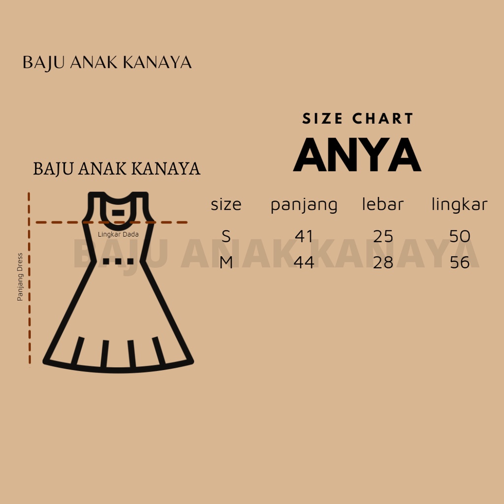 6-18 BLN DRESS BAYI ANYA FREE HEADBAND PREMIUM by BAJU ANAK KANAYA