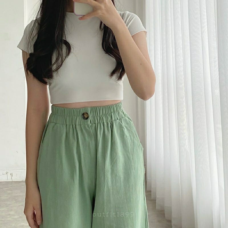 BEFAST - ZFS OOTD Celana Kulot FINA / 772 INDI HW KULOT / Celana Wanita kekinian / Celana Casual / Celana Panjang Wanita / Celana Kerja / Celana Polos / Celana Trendy