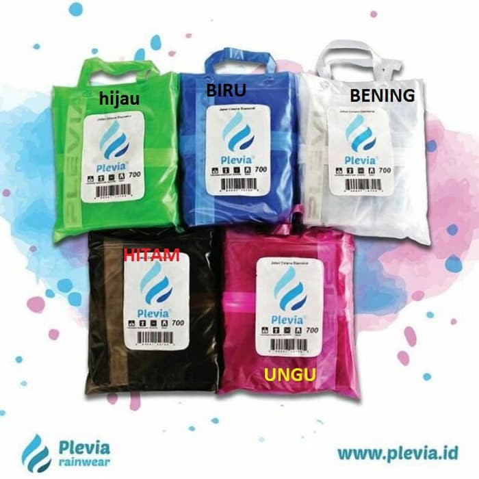 Jas Hujan Setelan Jaket Celana Transparan Plevia 700