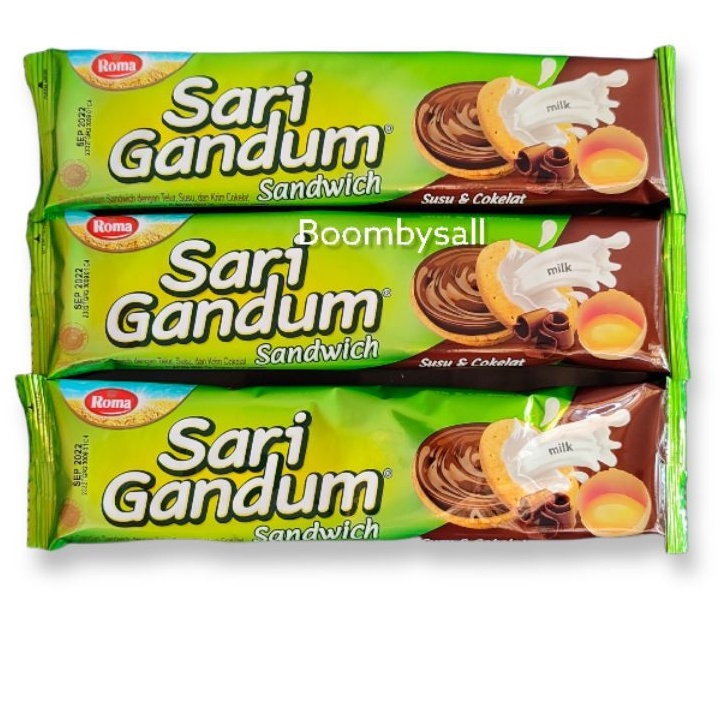 

Roma Sari Gandung Sandwich Susu & Coklat Eceran perbungkus Brebes