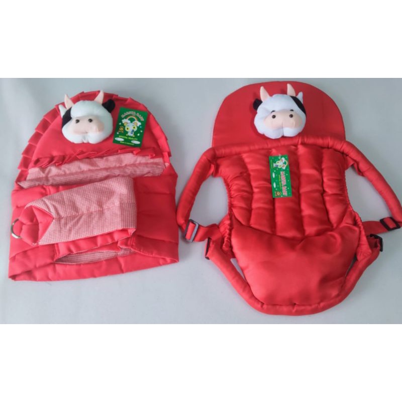 Gendongan bayi samping Dan g duduk boneka sapi