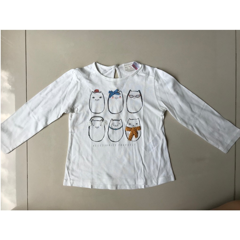 Kaus Tangan Panjang Bayi / Anak Perempuan ZARA ORI