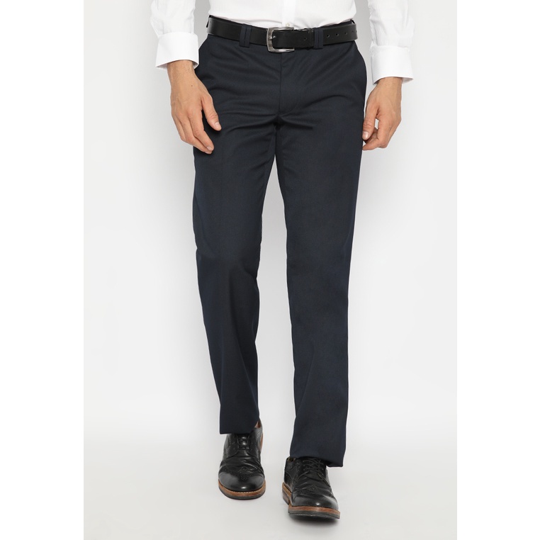 Jobb Crompton-B Celana Panjang Pria Slim Fit Blue Night