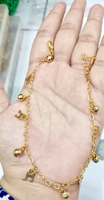 Gelang kaki jurai jurai gelang kaki wanita lapis emas xuping