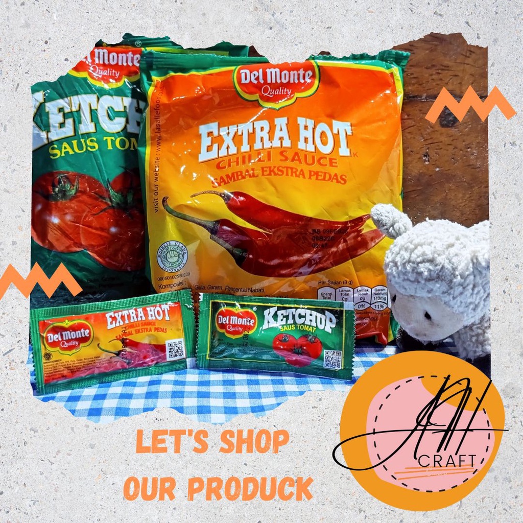 

Saus Delmonte Tomat & Extra Hot Sachet (24x8 gr)
