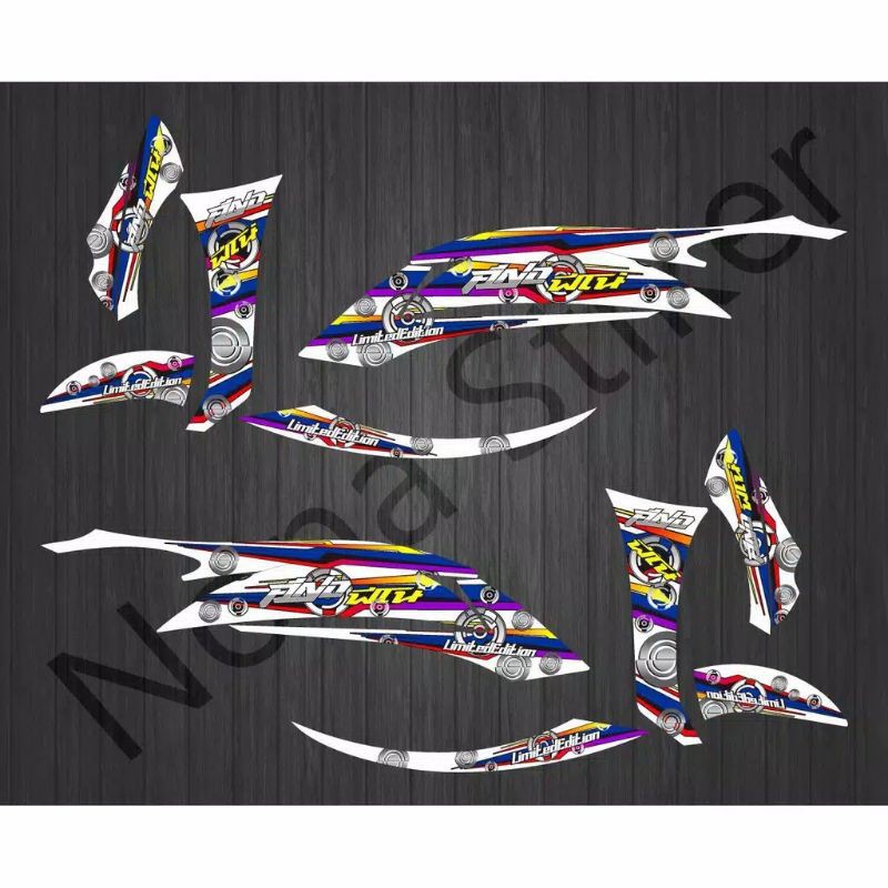 Stiker Motor Striping Motor Variasi Mio Semi Full Body  Fino Thailand Grafis