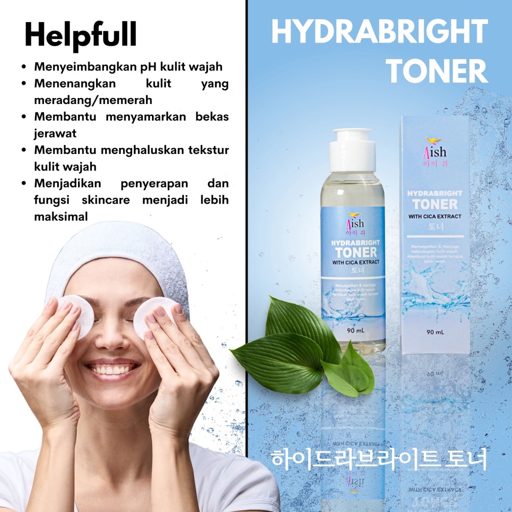 AISH SKINCARE  - FACIAL WASH / AISH SERUM KOREA / TONER / DAY&NIGHT CREAM - 100% Original-3
