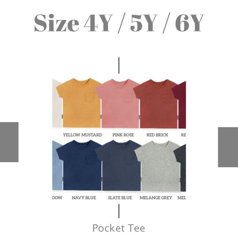 Little Palmerhaus POCKET TEE 1-6Y / Kaos Anak Unisex