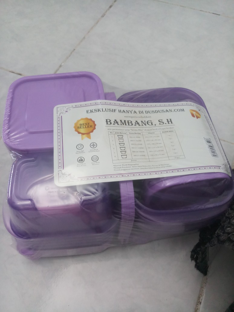 Bambang Set Of 22 Ungu / Biru