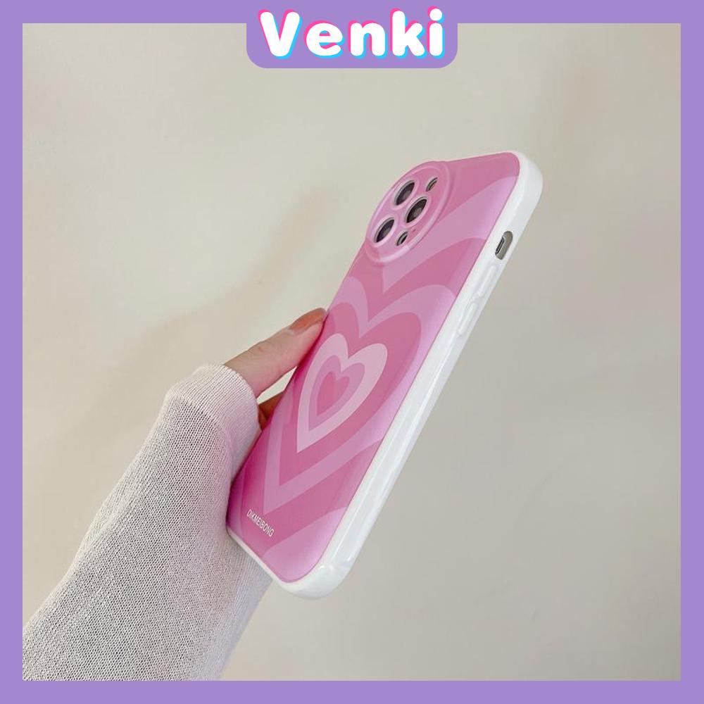 iPhone Case Silicone Soft Case Airbag Shockproof Protection Camera Pink Heart Compatible For iPhone 11 Pro Max 13 Pro Max 12 Pro Max 7Plus xr XS Max