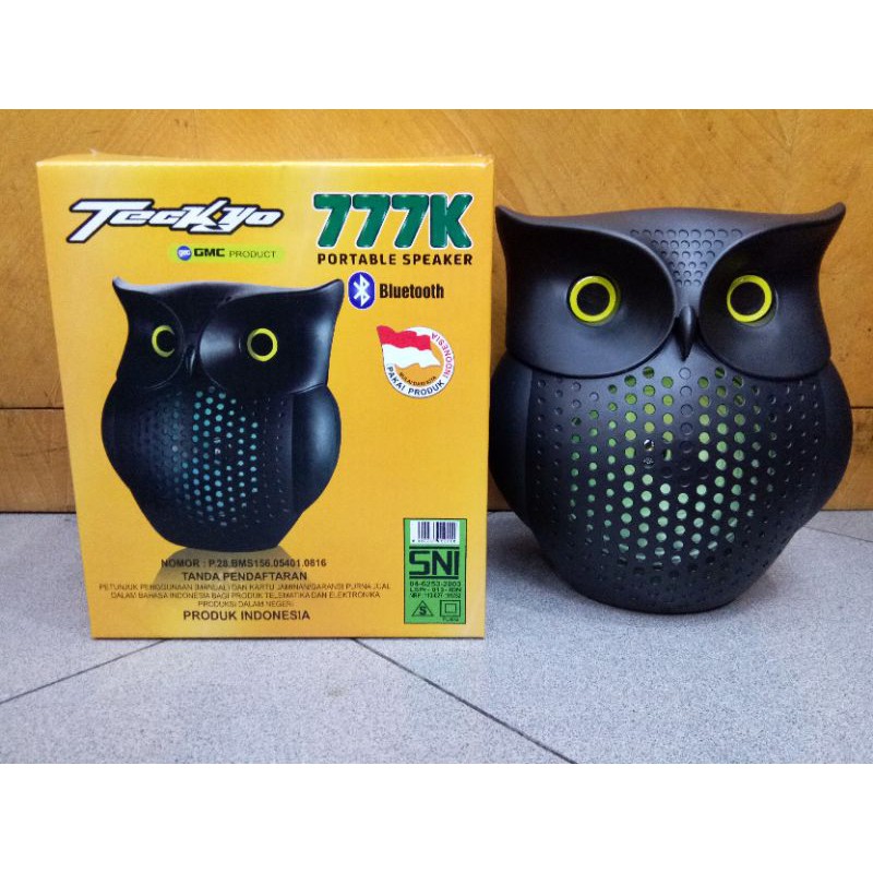 Speaker Portable Teckyo 777K Burung Hantu Wireless Bluetooth