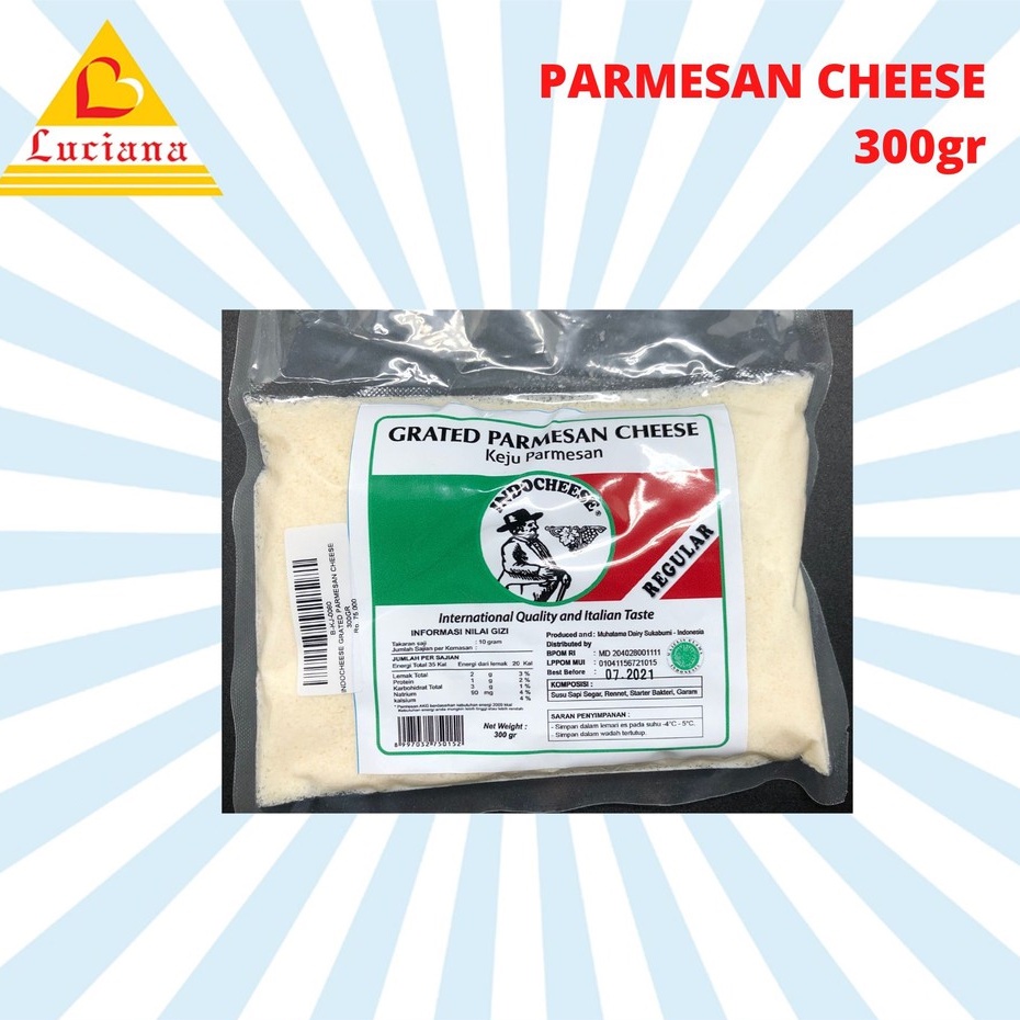 PARMESAN CHEESE 300gr INDOCHEESE KEJU