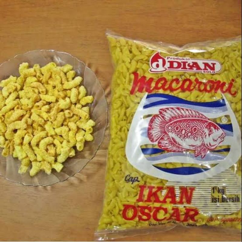 Macroni mini bantet macaroni 1/4 makaroni goreng bantat ikan oscar 250 gram