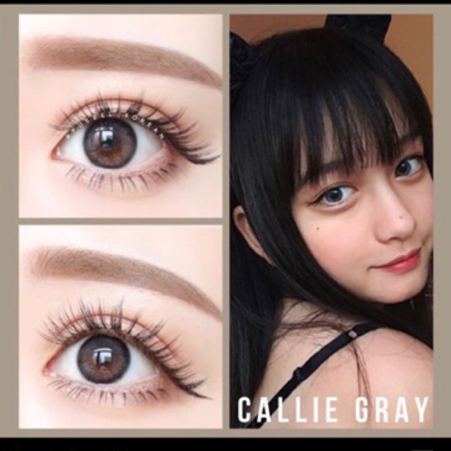 Callie gray choco aqua violet softlens silicone hydrogel original korea