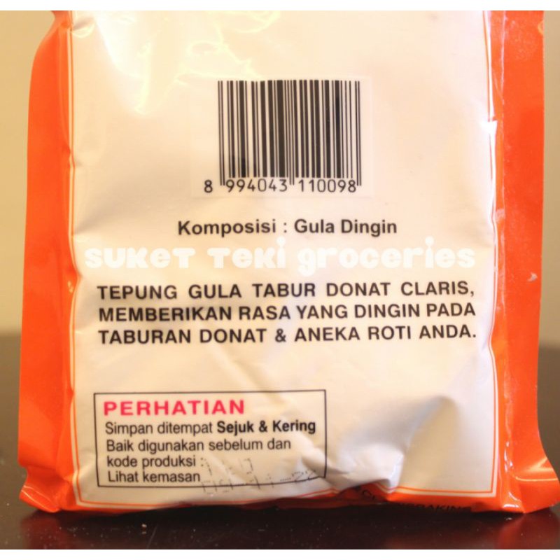 Gula Tabur Donat Halus Claris Orange 250 gr SATUAN Ready