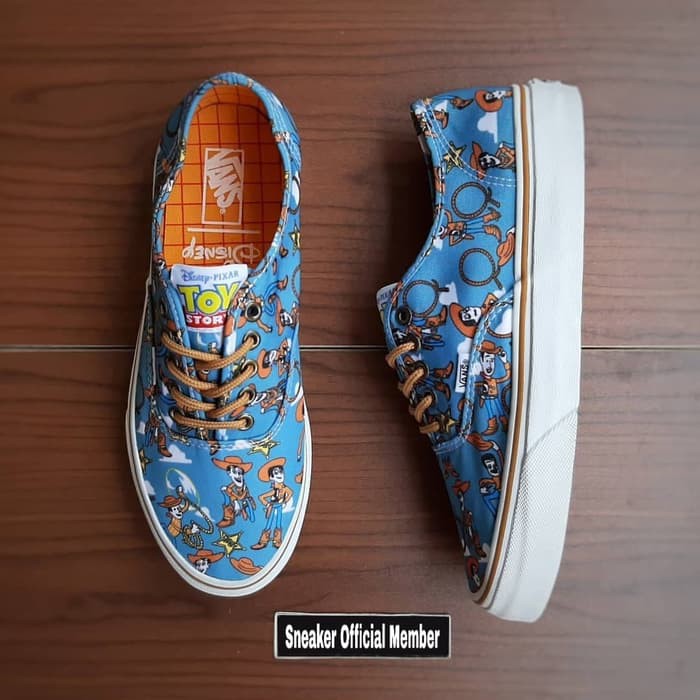 Sepatu Disney Pixar TOY STORY x Vans Authentic Sherrif Woody Navy Blue