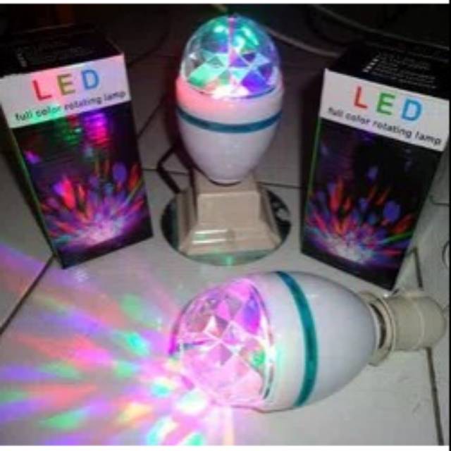 LAMPU DISKO PUTAR FULL COLOUR - DISCO LAMP PARTY DUGEM DISKOTIK WARNA WARNI