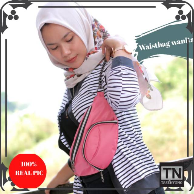 (WBSKBUL) Waistbag Wanita Terbaru / Tas Pinggang Simple Cewek Bahan Long Champ Premium