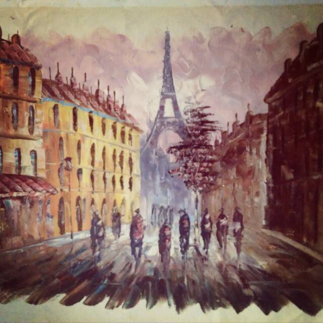 Lukisan pemandangan kota Eropa