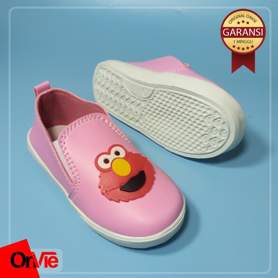 Sepatu Slip On Anak Perempuan Laki-laki Motif Elmo Karet 3D | Sepatu Kids Onvie