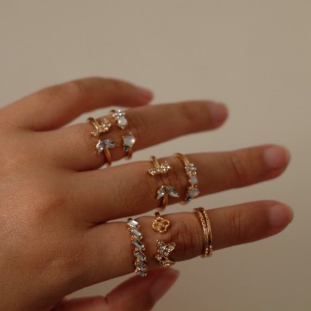 Mariposa set rings