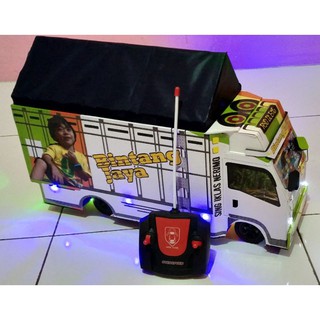 Truk Remot Miniatur Mobil Oleng Besar Truck Canter Jumbo Mainan Kado