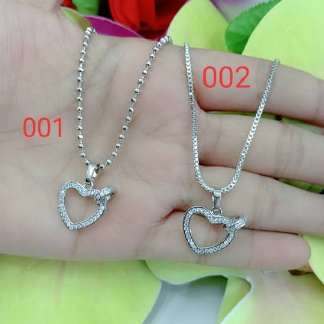 Xuping kalung liontin love 001-002