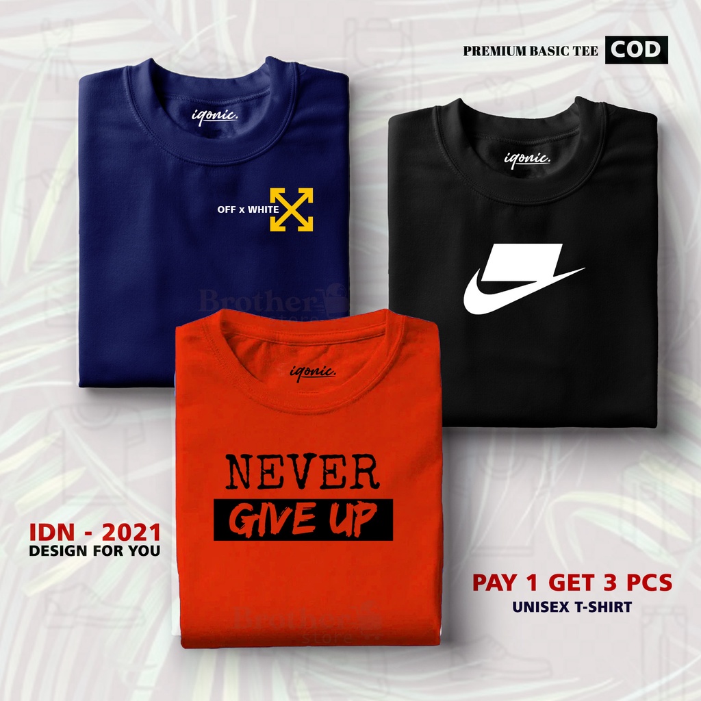 BUY 1 OR 3 PCS ( PROMO COD ) BROTHER STORE / Kaos Distro100% Catoon Combed 30s / ARTICELONN