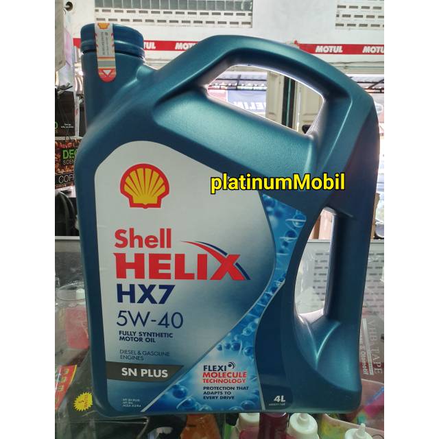Oli Shell Helix HX7 5w.40 SN PLUS 4 LITER ORI