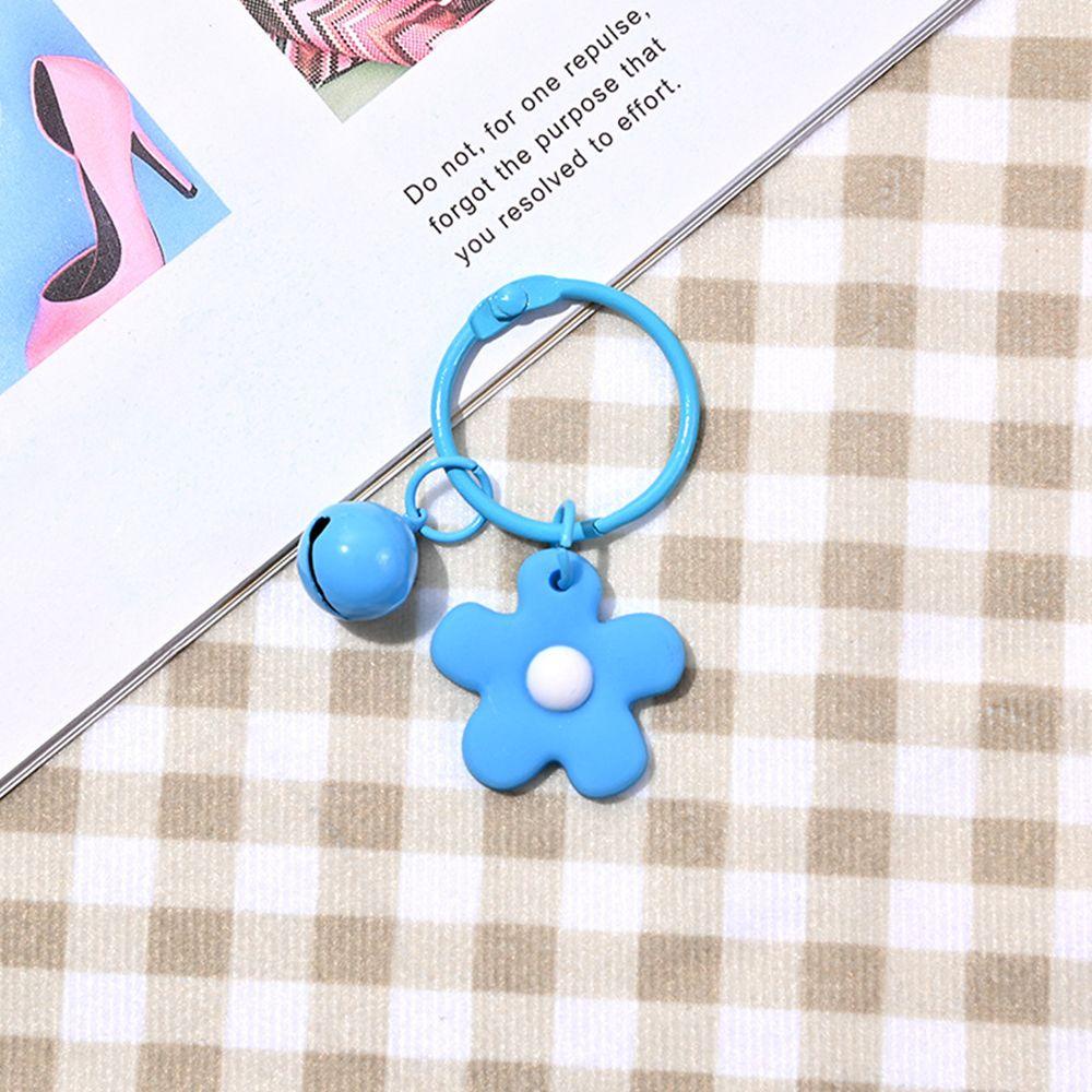 Preva Gantungan Kunci Lucu Ins Angin Mobil Bell Bunga Kecil Key Chain