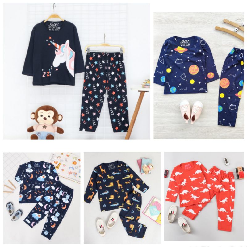 baju tidur anak perempuan/piyama anak perempuan termurah/setelan anak perempuan