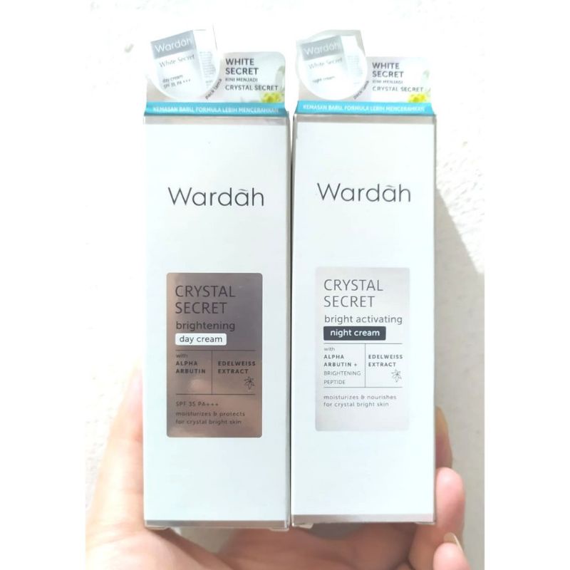 Pemutih Wajah / Wardah Crystal Secret Brightening Day Cream 15ml