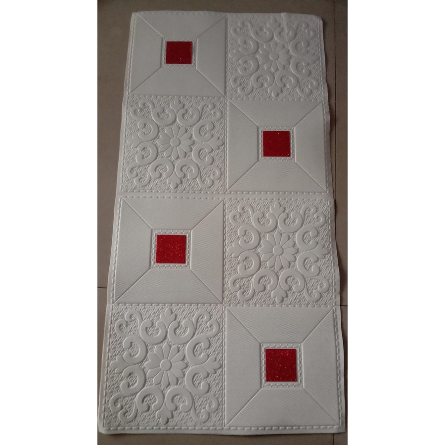 Belikuy COD Wallpaper Dinding Foam 3D Kecil Motif Batu Bata / walpaper dinding Foam U96-CLASSIC RED