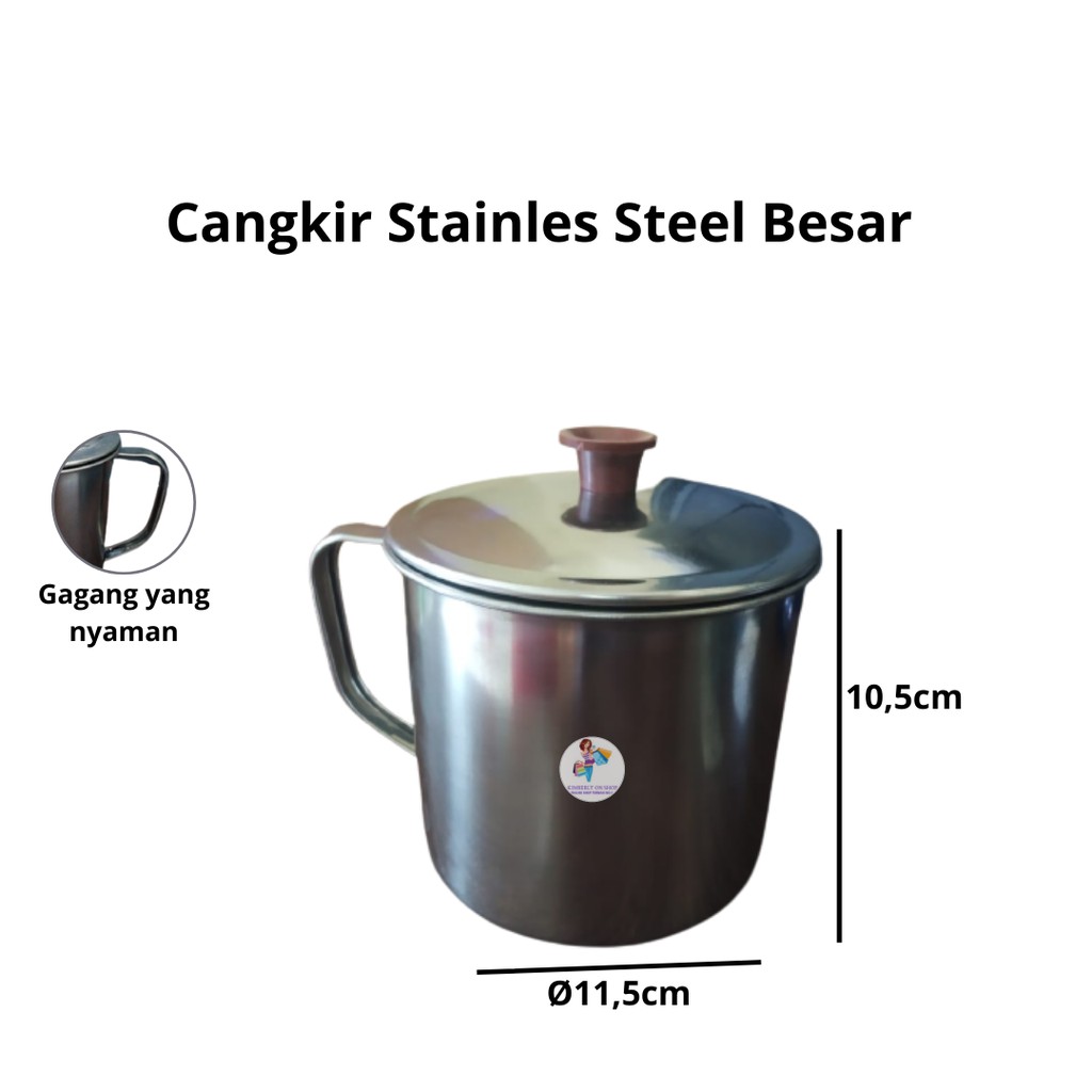 Mug /Cangkir Minum Stainless Steel