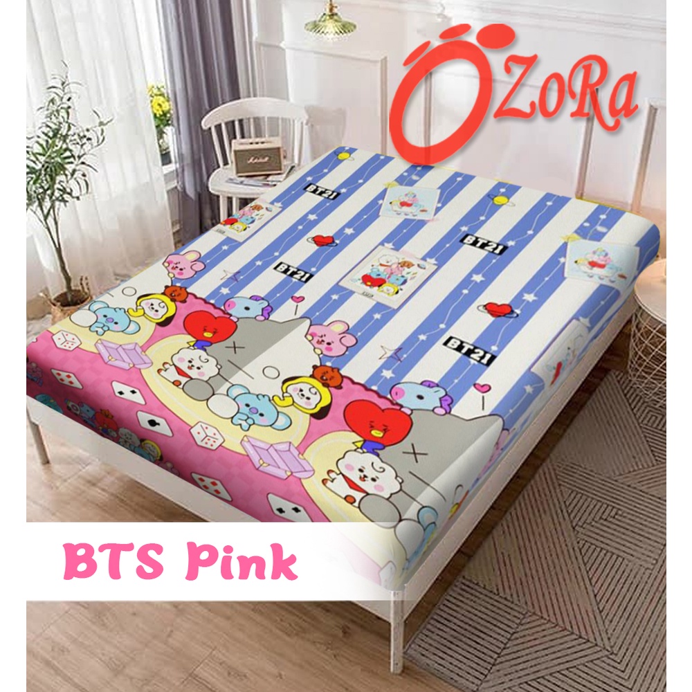 Diskon Hari Ini sprei anti ompol Waterproof Motif Karakter 180x200 160x200 king queen single 120x200-90x200