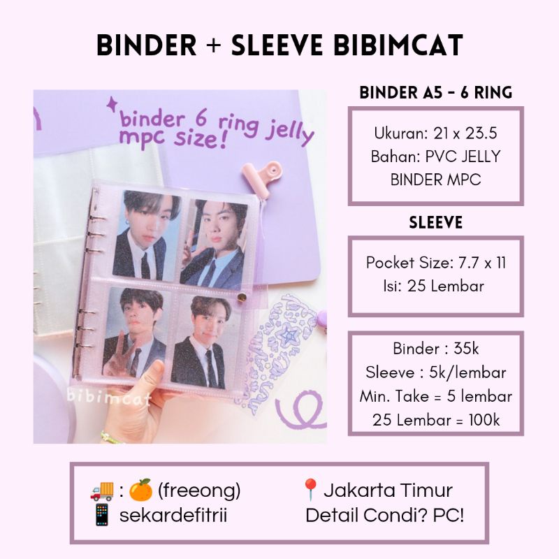

BINDER PHOTOCARD, SLEEVE PHOTOCARD BIBIMCAT MPC [BACA DESKRIPSI]