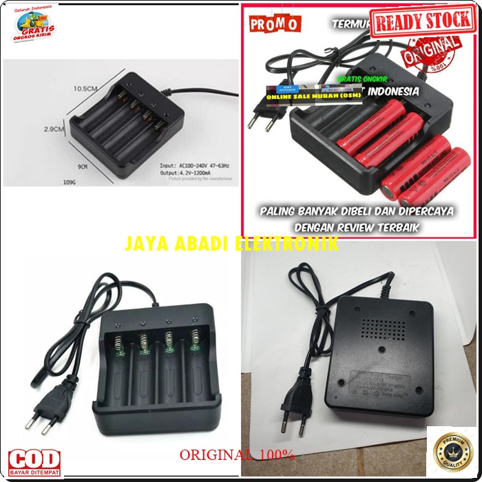 G407 ADAPTOR 4 PORT BATERAI 18650 3.7 V ADAPTER DEKSTOP CHARGE BATERRY VAPE VAPOR PB POWERBANK TRAVEL BATRE DUAL DUA MULTI DC AC  LISTRIK SETRUM HEMAT INDIKATOR STABILIZER VOLTAGE PRAKTIS DAN MUDAH DIGUNAKAN HARGA TERJANGKAU