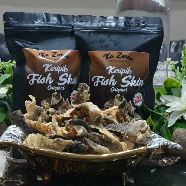 

KERIPIK FISH SKIN ORIGINAL NON MSG 60 GRAM KA ZORAA