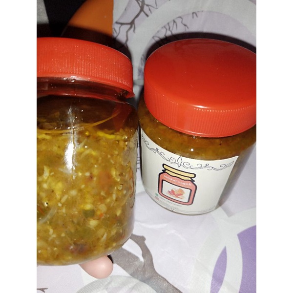 

teri sambal ijo - sambal nagih