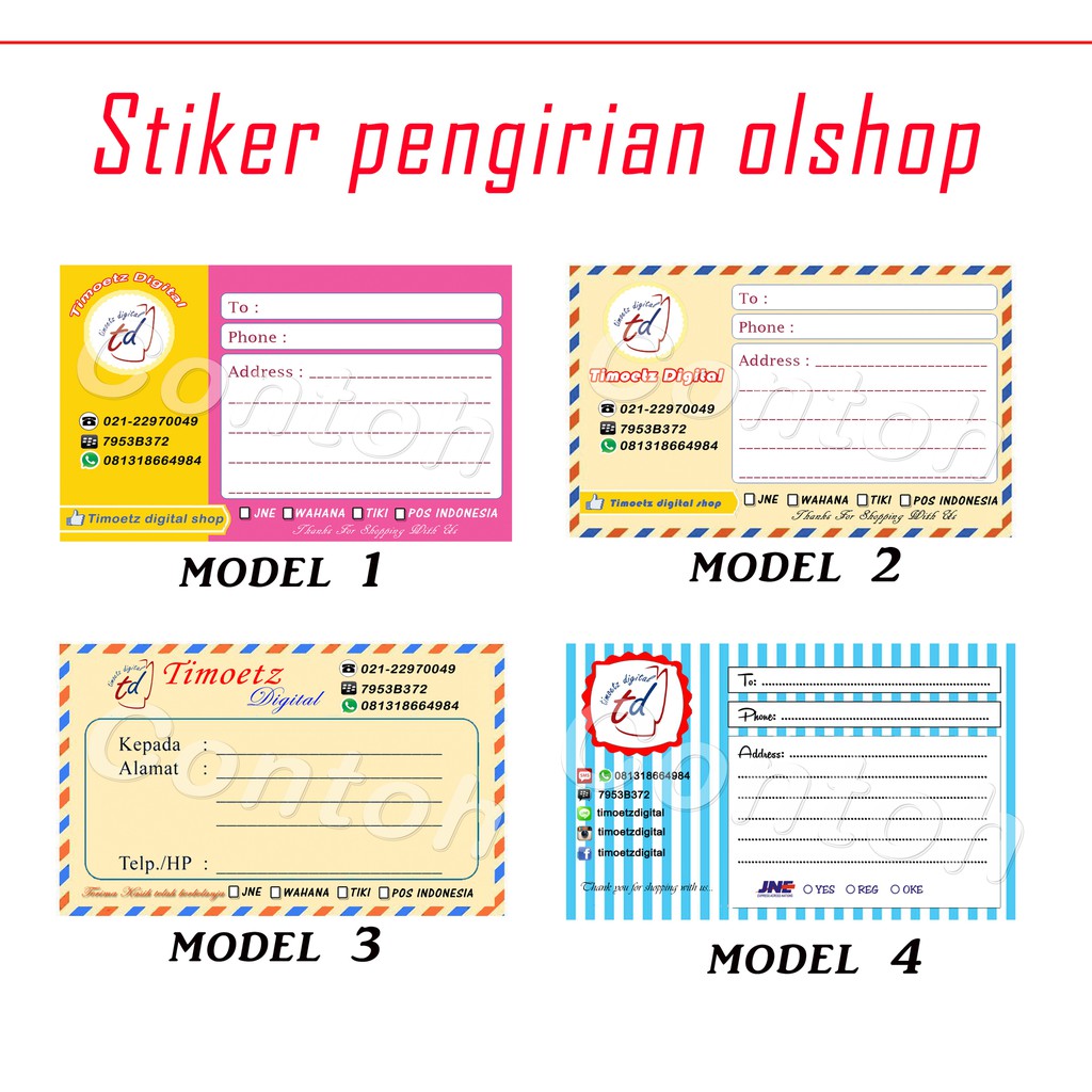 20+ Inspirasi Stiker Nama Untuk Jualan Online - Aneka ...