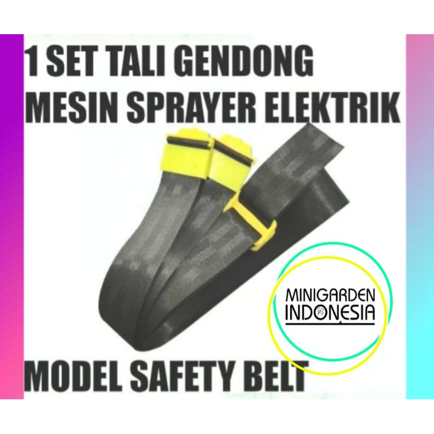 TALI GENDONG KUNING STRAP BAHU MESIN SPRAYER ELEKTRIK model safety belt knapsak sabuk semprotan hama