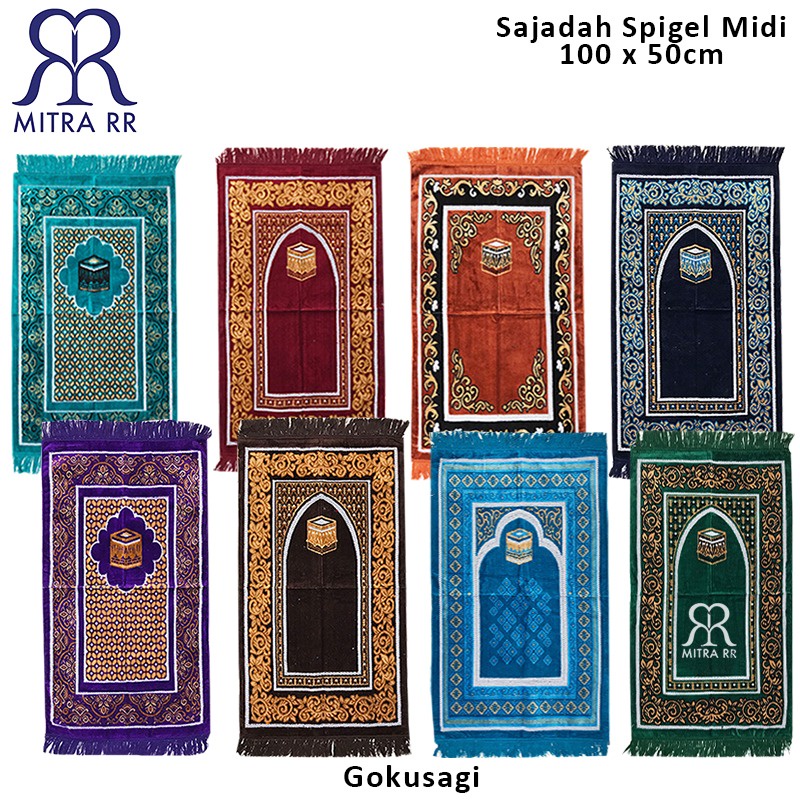 Sajadah Turki Midi Tanggung Uk 100 x 50cm Grosir Murah | Sajadah Spigel | Oleh-Oleh Haji Umroh| Prayer Rug Gokusagi Reyhan