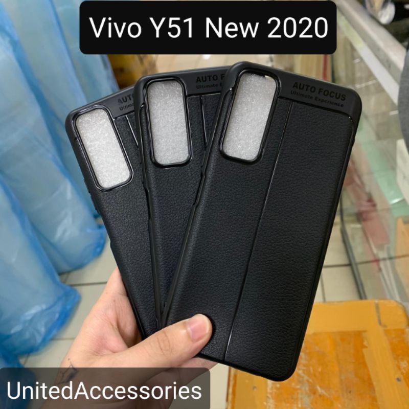 For Vivo Y51 New 2020 Softcase Leather Case AutoFocus Ultimate UltraSlim