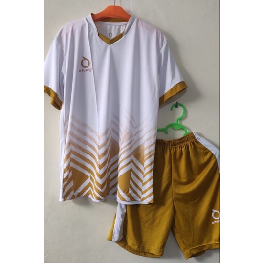 Jersey futsal custom nama nomor punggung setelan dewasa baju bola kaos olahraga volly badminton