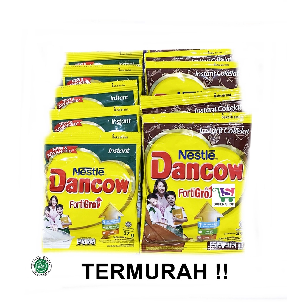 Nestle Dancow Susu Bubuk Instan Sachet Cokelat / Putih ...