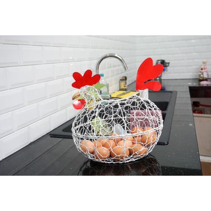 Langsung Order Keranjang Telur Ayam D PUTIH / XXL PUTIH muat untuk 22-25 telur(1,5kg) Murah