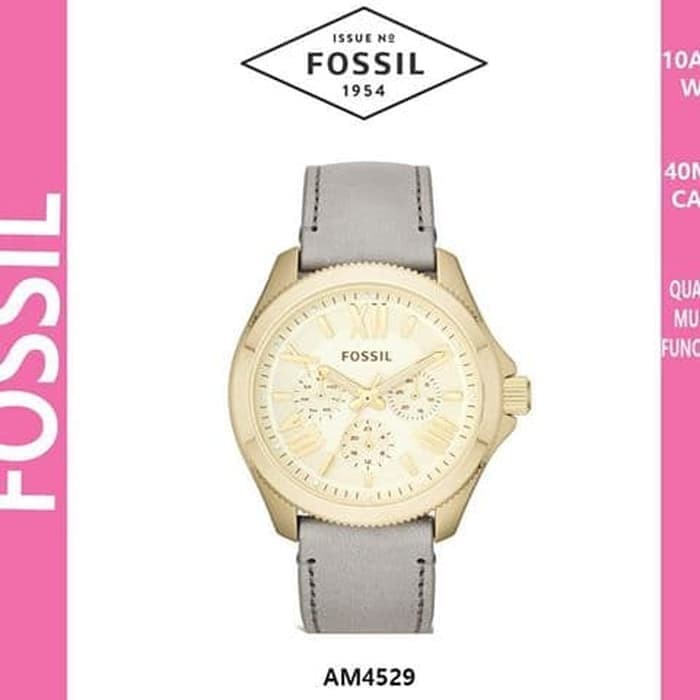 New Jam Tangan Wanita Fossil AM 4529 / AM 4484 Baterai Leather Jam Tangan Wanita Import Best Quality