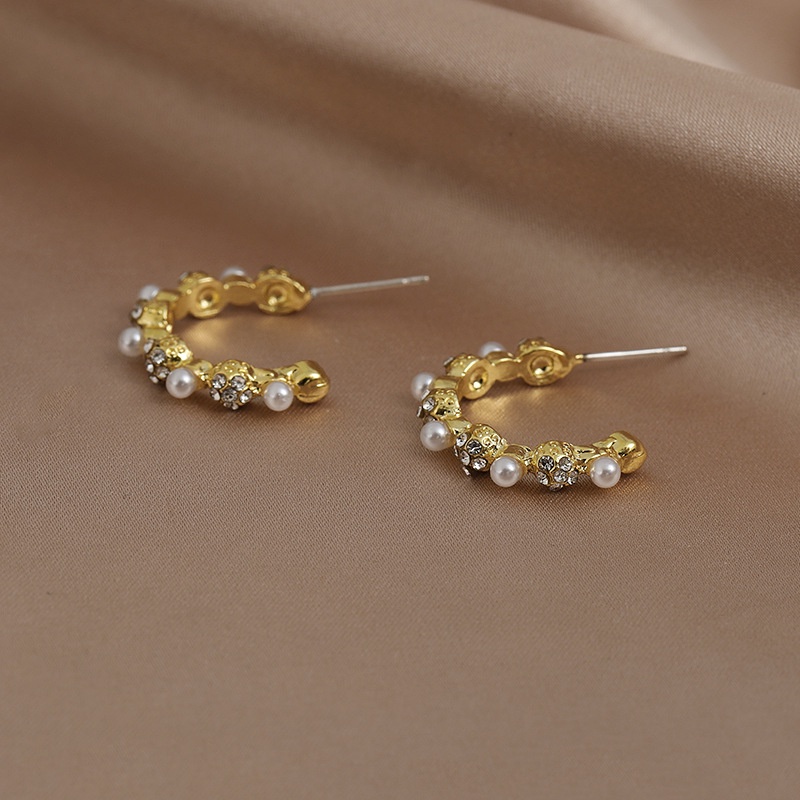 Sterling silver jarum Korea Selatan Dongdaemun SHANZUAN Mutiara jahitan selebriti Internet ins seder