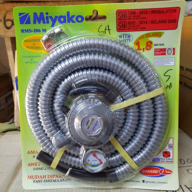 Selang gas Regulator Miyako dimedan