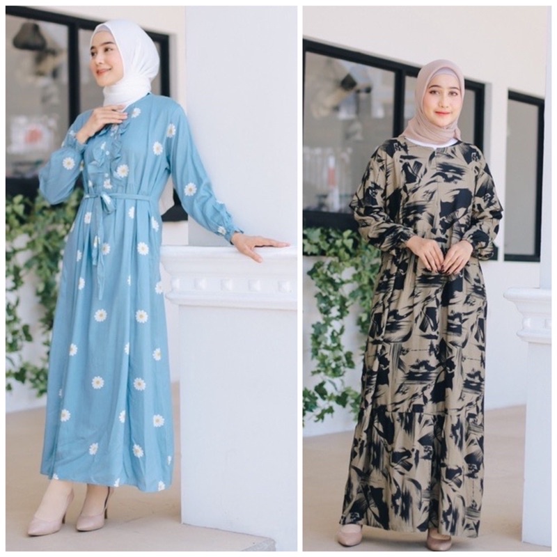 (RPA) ALL GAMIS DAILY RAYON UNIQLO DAILY BUSUI DRESS